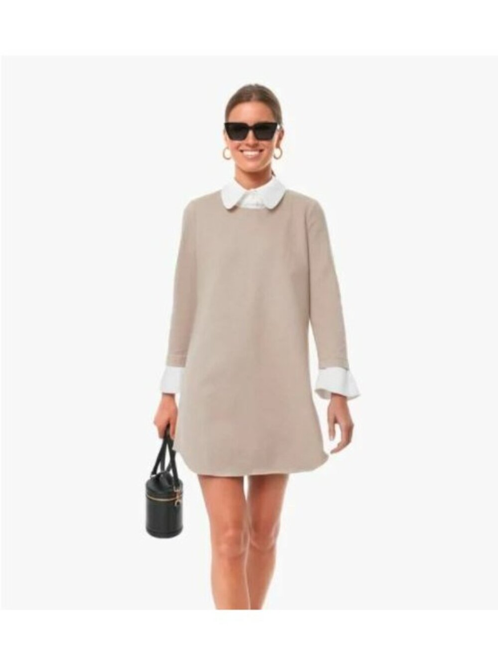 Tuckernuck Women's Sandwhisp Dakotah Dickey Peter Pan Collar Dress Shift XS NWT